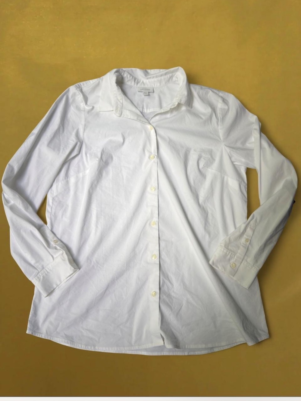 J. Jill White Classic Button-Front Shirt